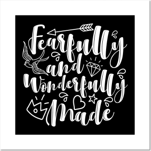 'Fearfully and Wonderfully Made' Family Love Shirt Posters and Art